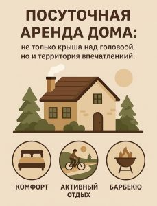 аренда дома посуточно